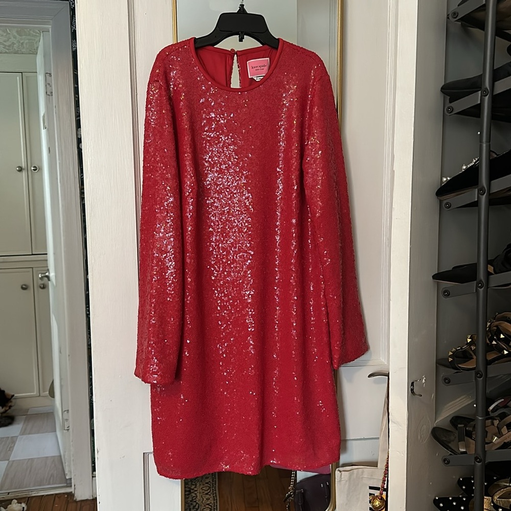 Kate Spade Sequin Shift Dress - 16